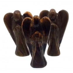 Tigers Eye Carved Gemstone Angel